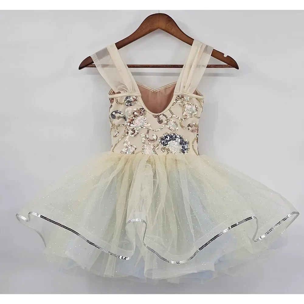 Weissman Dancewear Girls Cream Dance Costume/Fairy Dress Up/Photos